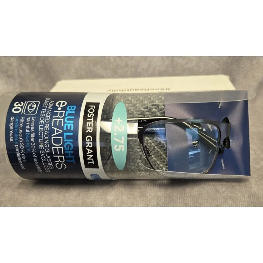 Blue Light E-Readers – Strength +2.75 – Stylish & Eye-Strain Relief